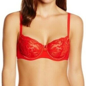 LOU Paris Piccadilly contour red Demi bra Candy #13615